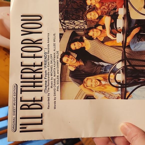 1995 Friends I'll Be There For You Sheet Music by Warner Bros. - Picture 2 of 9